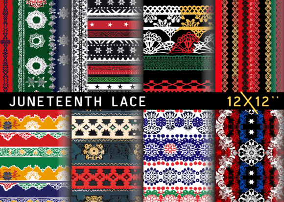 Download Juneteenth Day Lace Texture - Juneteenth day Collection