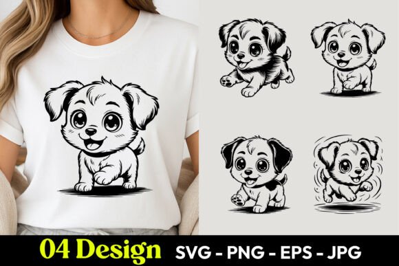 Download Cute Puppy Dog TShirt SVG PNG - Png Collection