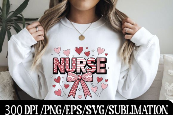 Download Nurse Valentine Coquette Bow PNG Doodle - Png Collection