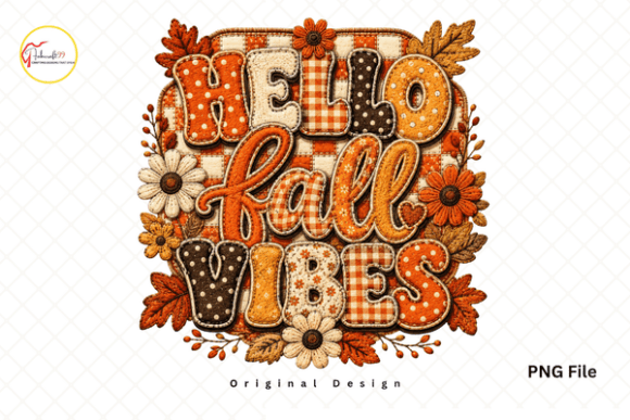 Download Patchwork Autumn Hello Fall Vibes PNG - Png Collection