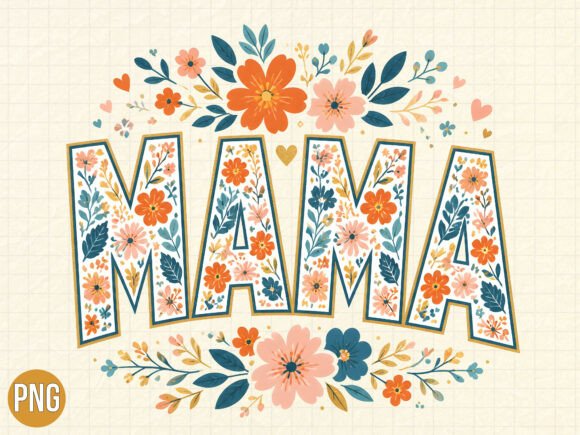 Download Boho Floral Mama Graphic PNG Shirt - Png Collection