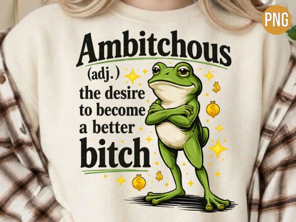 Download Ambitchous Funny Frog Sassy Funny PNG - Png Collection