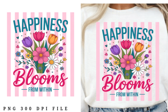 Download Happiness Blooms from Within PNG Design - Png Collection