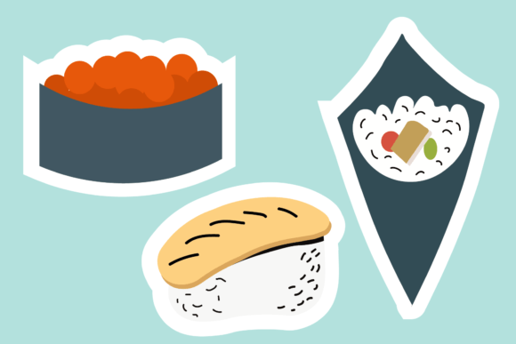 Download Stickers Sushi Sensations in Japan - Premium Bundle