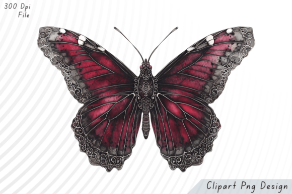 Download Gothic Butterfly PNG Clipart - Png Collection